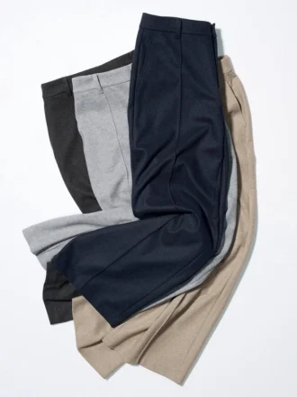 Pantalon large en jersey brossé pour femme