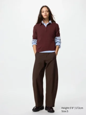 Pantalon large en jersey pour femme