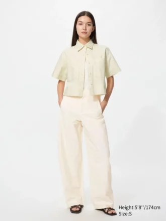 Pantalon large en jersey pour femme | Grande taille