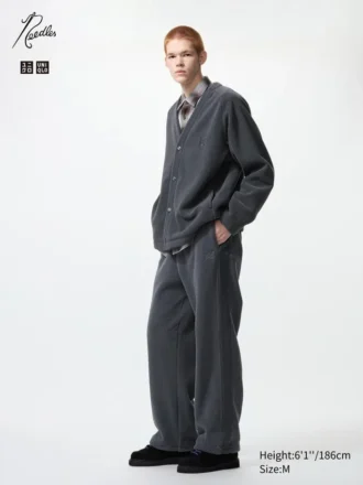 Pantalon large en polaire unisexe