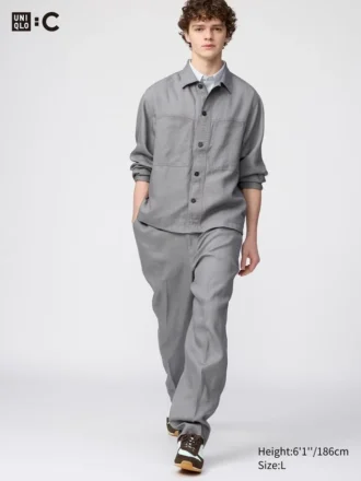 Pantalon large en Premium Linen pour homme