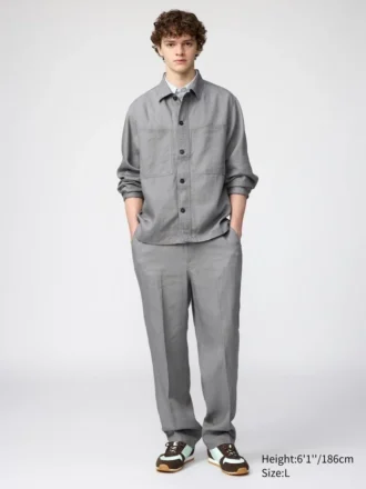 Pantalon large en Premium Linen pour homme