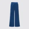 Pantalon large en velours côtelé pour femme
