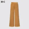Pantalon large en velours côtelé pour femme