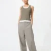 Pantalon large élégant pour femme | Rayé
