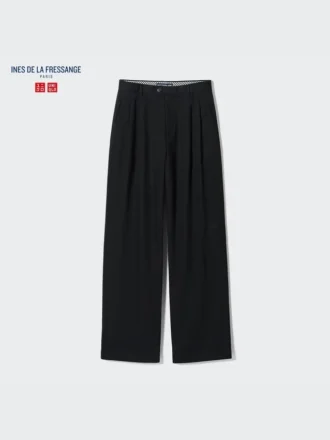 Pantalon large à plis pour femme | Denim