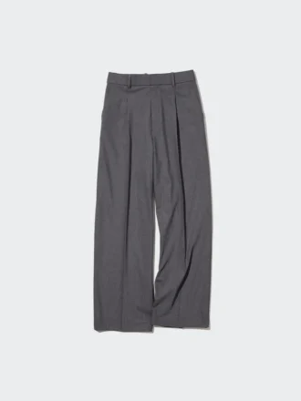 Pantalon large à plis pour femme | Grande taille