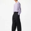Pantalon large plissé pour femme | Grande taille