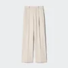 Pantalon large plissé pour femme | Grande taille