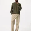 Pantalon large à plis pour homme