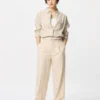 Pantalon large plissé pour femme Pantalon large plissé pour femme