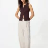 Pantalon large plissé pour femme | Grande taille Pantalon large plissé pour femme | Grande taille