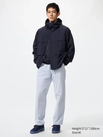 Pantalon unisexe stretch à la cheville | Seersucker