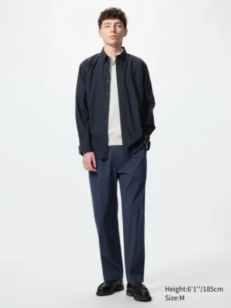 Pantalon unisexe stretch à la cheville | Seersucker
