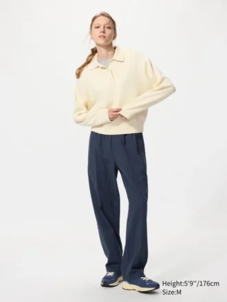 Pantalon unisexe stretch à la cheville | Seersucker