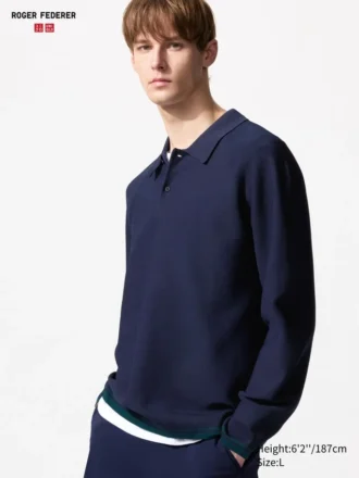 Polos en 3D Knit lavables pour homme | T-shirts manches longues
