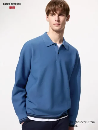 Polos en 3D Knit lavables pour homme | T-shirts manches longues
