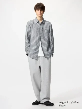 Premium Linen Chemise pour homme | Rayée