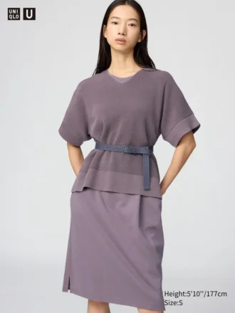 Pull à col en V pour femme | Manches courtes