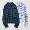 Pull en coton lisse pour femme | Rayé
