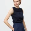Pull en coton pour femme | Sans manches
