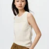 Pull en coton pour femme | Sans manches