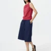 Pull en coton pour femme | Sans manches