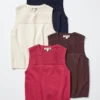 Pull en coton pour femme | Sans manches