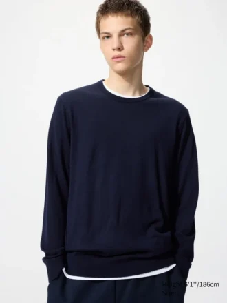 Pull en laine mérinos pour homme