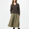 Pull en maille côtelée lavable pour femme