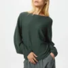 Pull femme à manches volumineuses en coton 3D Knit