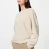 Pull femme à manches volumineuses en coton 3D Knit
