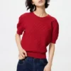 Pull pointelle pour femme | Manches courtes