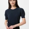 Pull pointelle pour femme | Manches courtes