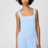 Pull sans manches à côtes en 3D Knit pour femme