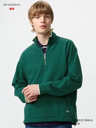 Pull unisexe à demi-zip