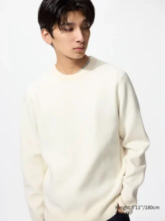 Pull unisexe lavable à côtes milanaises