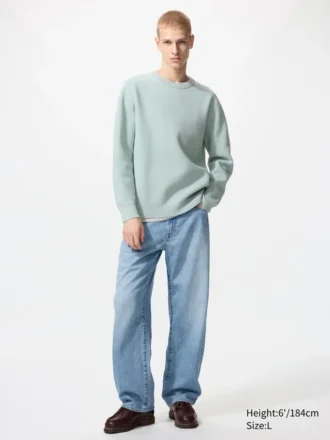 Pull unisexe lavable à côtes milanaises