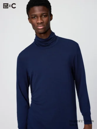 Pulls à col roulé HEATTECH Extra Warm en mélange de cachemire pour homme