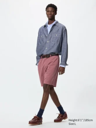Short chino pour homme | 21,5 cm