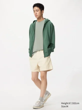 Shorts décontracté en mélange de lin pour homme | 12,7 cm