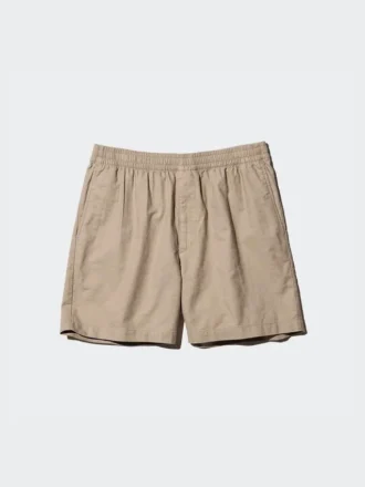 Shorts décontracté en mélange de lin pour homme | 12,7 cm