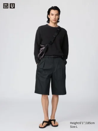 Shorts large à plis pour homme | 31,75 cm