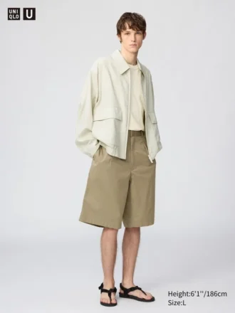 Shorts large à plis pour homme | 31,75 cm