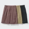 Shorts large à plis pour homme | 31,75 cm