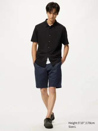 Slim stretch shorts for men | 23 cm