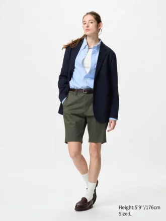 Slim stretch shorts for men | 23 cm