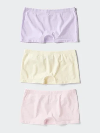 Sous-vêtements sans coutures AIRism pour enfants | 3 paires