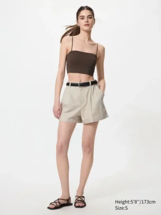 Soutien-gorge bandeau sans armatures à côtes pour femme