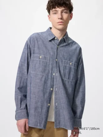 Surchemise en chambray pour homme